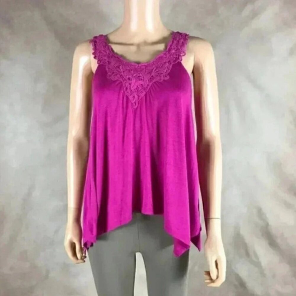 AMERICAN RAG Pink Asymmetrical Tank Top NWT XXS